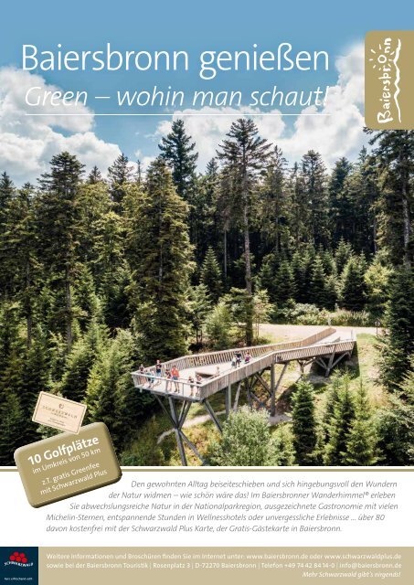 Das Magazin für den Schwarzwald- und Elsass-Golfurlaub 2019