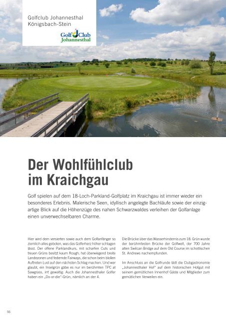 Das Magazin für den Schwarzwald- und Elsass-Golfurlaub 2019