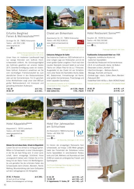 Das Magazin für den Schwarzwald- und Elsass-Golfurlaub 2019