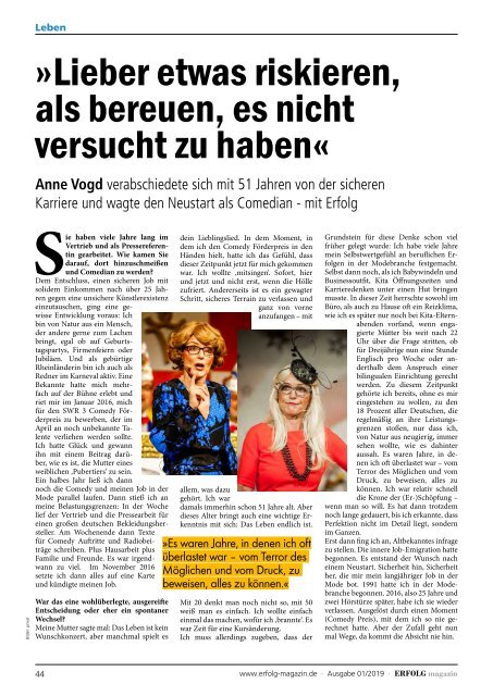 Erfolg Magazin Ausgabe 1-19