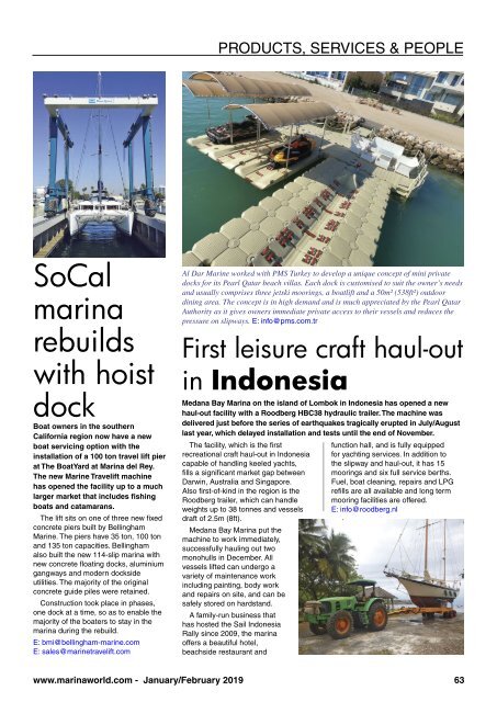 January February 2019 Marina World