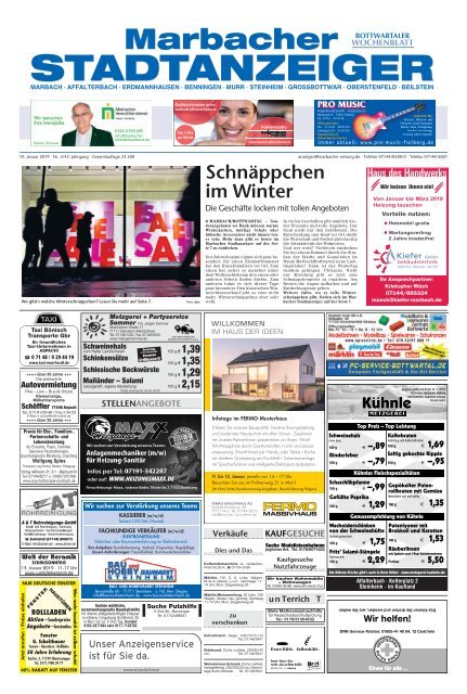 Marbacher Stadtanzeiger KW 2/2019