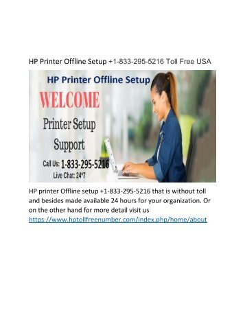 HP Printer Setup Support +1-833-295-5216
