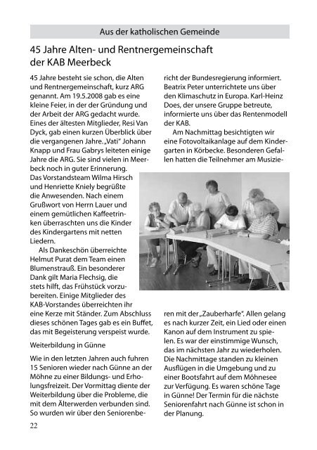 Juli - Oktober 2008 - Evangelische Kirchengemeinde Meerbeck