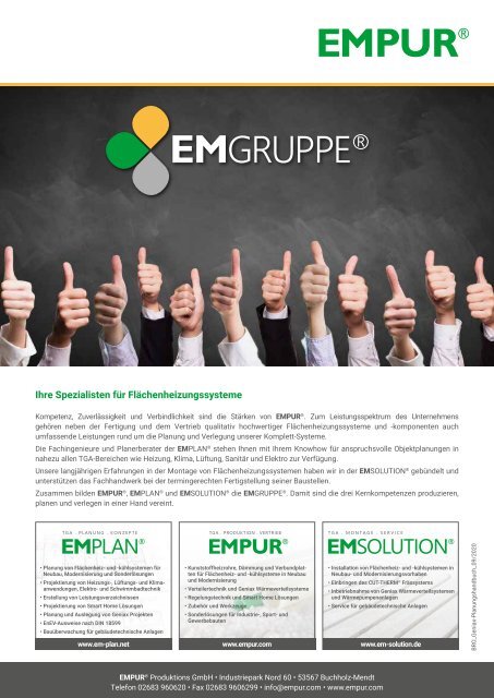 EMPUR Geniax Planungshandbuch 2020