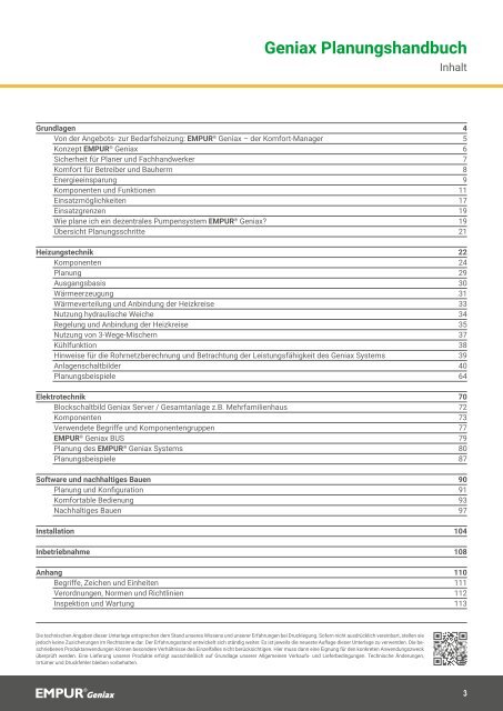 EMPUR Geniax Planungshandbuch 2020