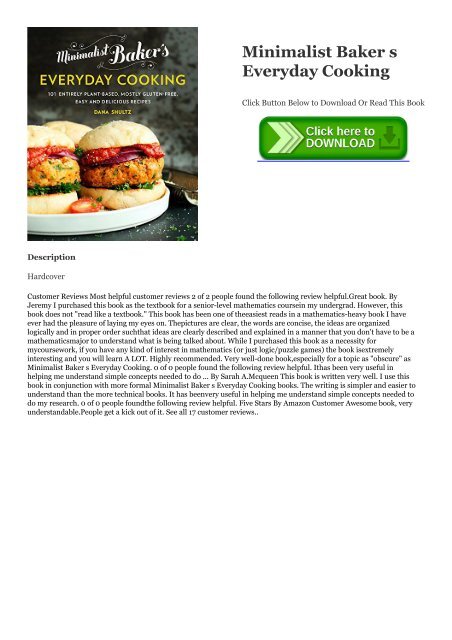 Ebook Download Minimalist Baker S Everyday Cooking Epub Read Online