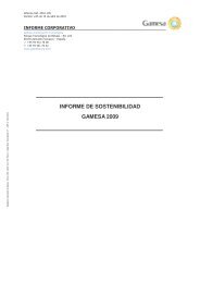 INFORME DE SOSTENIBILIDAD GAMESA 2009