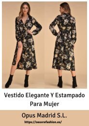 Vestido Elegante Y Estampado Para Mujer