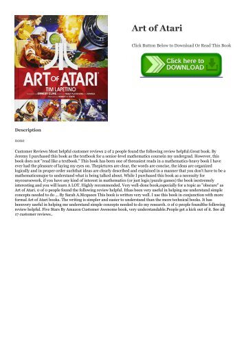 PDF Download Art of Atari Online Books | READ ONLINE