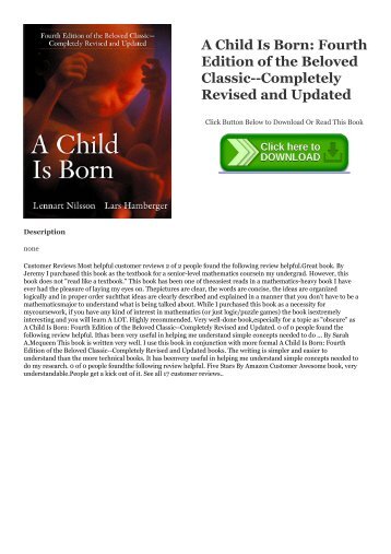 Read Online A Child Is Born: Fourth Edition of the Beloved Classic--Completely Revised and Updated PDF eBook