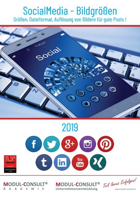 MODUL-CONSULT.de - SocialMedia - Bildgrößen - 2019