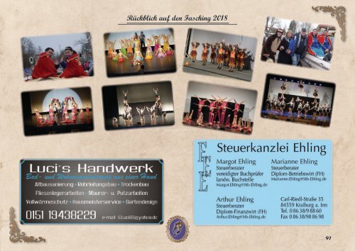 50 Jahre Narrengilde Kraiburg Fasching 2019 