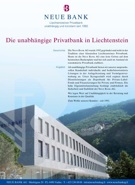 Jubiläumsmagazin 300 Jahre Fürstentum Liechtenstein