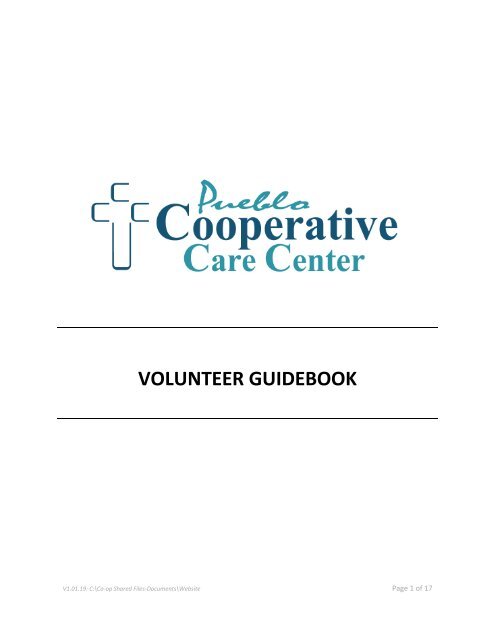 Volunteer Guidebook V1.01.2019