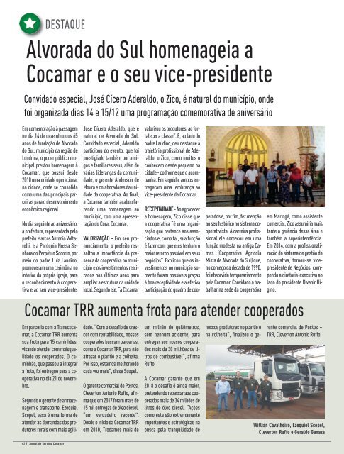 Jornal Cocamar Janeiro 2018