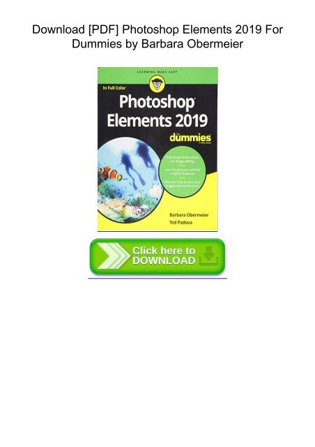 adobe photoshop cs6 for dummies pdf free download
