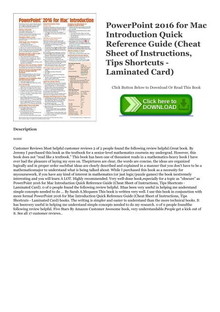 mac cheat sheet pdf mac cheat sheet pdf