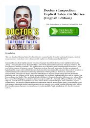 (READ-PDF!) Doctor s Inspection Explicit Tales 120 Stories (English Edition) download_p.d.f