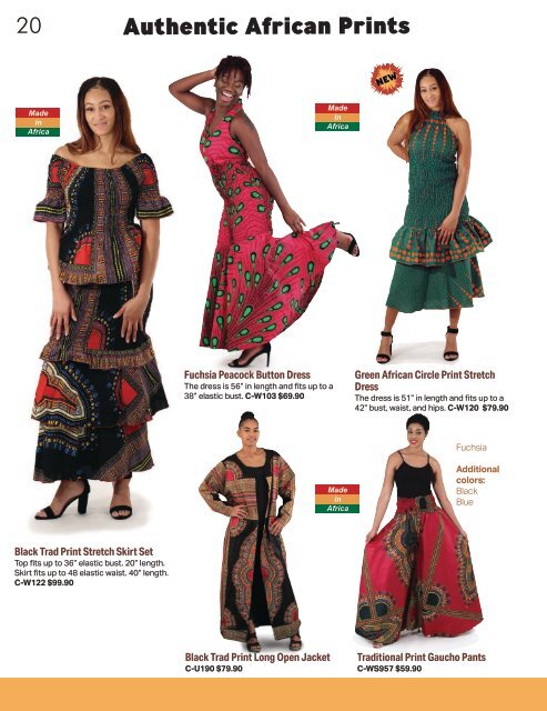 2019 Shades of Africa Spring Catalog