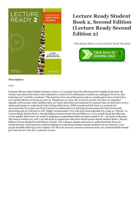 Download [ebook]$$ Lecture Ready Student Book 2, Second Edition ...