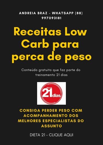 Receitas Low Carb para perca de peso