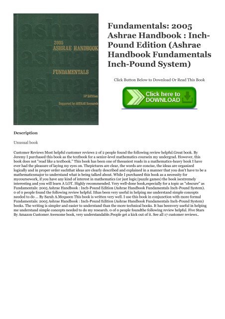 ASHRAE HANDBOOK FUNDAMENTALS 2005 FREE DOWNLOAD PDF visual data 3