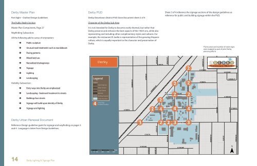 Derby Downtown Lighting & Signage Plan