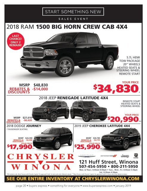 Buyers Express - La Crosse Edition - January 2019