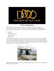 4 D's of success
