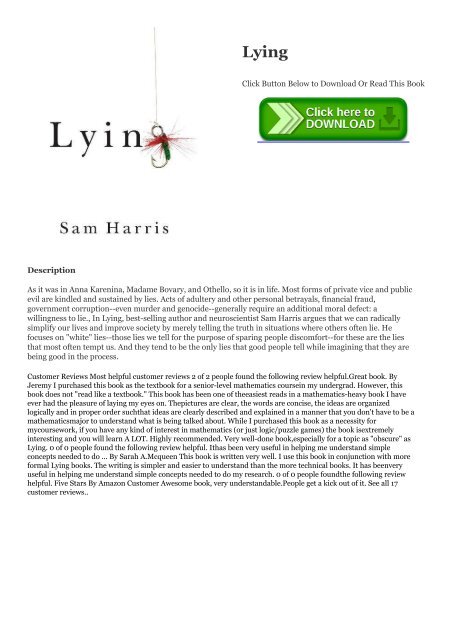 Lying PDF Free Download Lying PDF Free Download