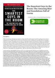 Enron Smartest Guys Worksheet Wicpa
