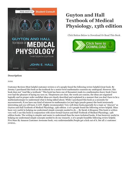 guyton and hall textbook pdf