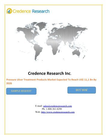 Pressure Ulcer Treatment Products Market Expected To Reach US$ 11,1 Bn By 2026