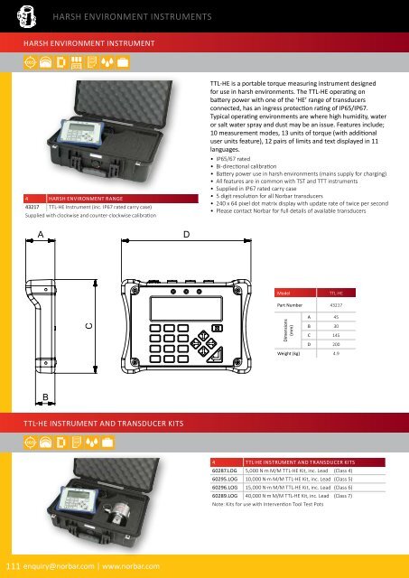 Norbar Catalogue 2019