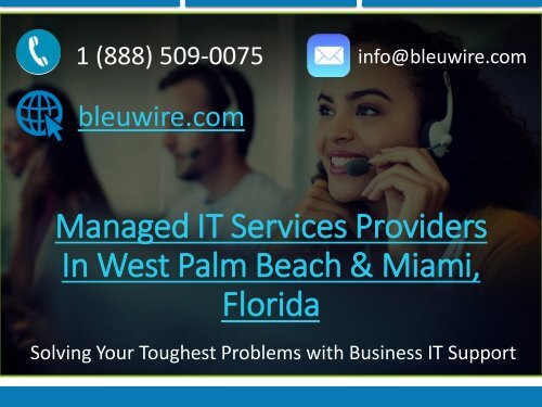 Managed IT Services Providers In West Palm Beach &amp; Miami  Florida