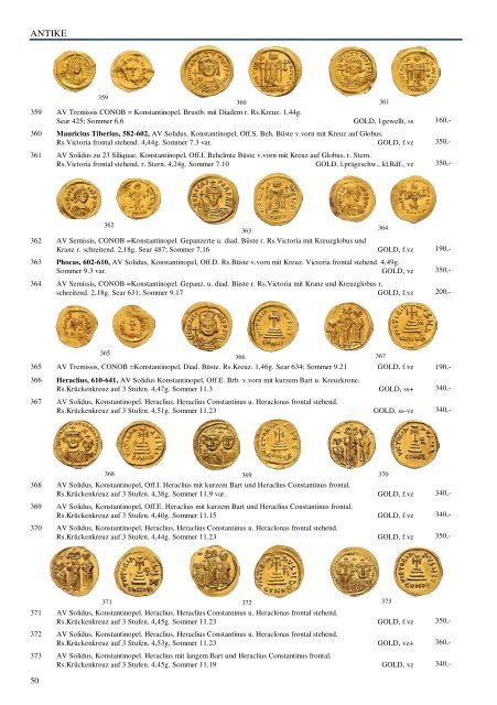 84. Auktion - Münzen & Medaillen - Premiumausgabe 