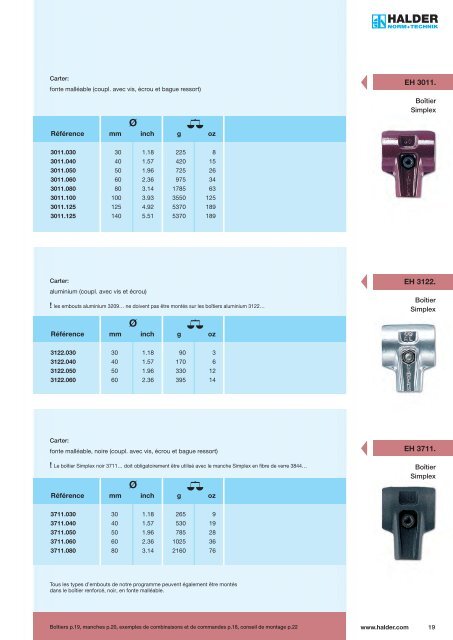 Maillets Supercraft - Halder France