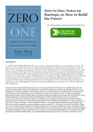 DOWNLOAD Zero to One: Notes on Startups, or How to Build the Future EBOOK #pdf