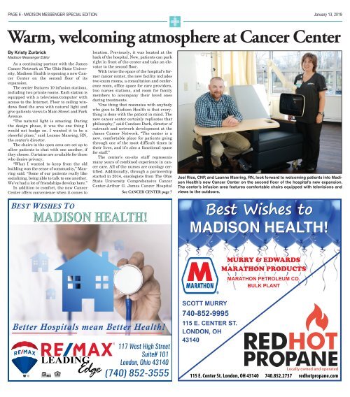 Madison Messenger - Madison Health Special Edition - January 13th, 2019