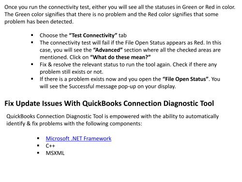 QuickBooks Connection Diagnostic Tool - A Complete Helpful Guide