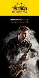 Jazztime Ravensburg Programm 01/2019