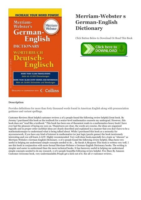 english to english dictionary pdf