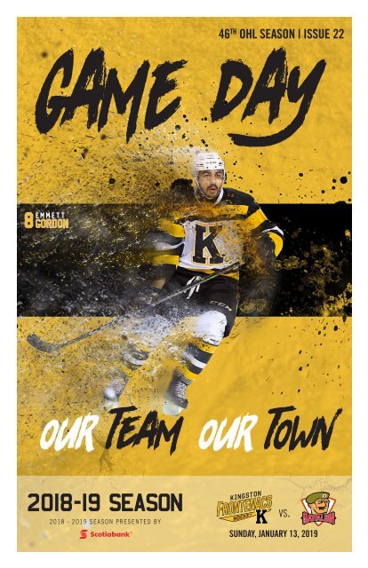 Kingston Frontenacs GameDay January 13, 2019