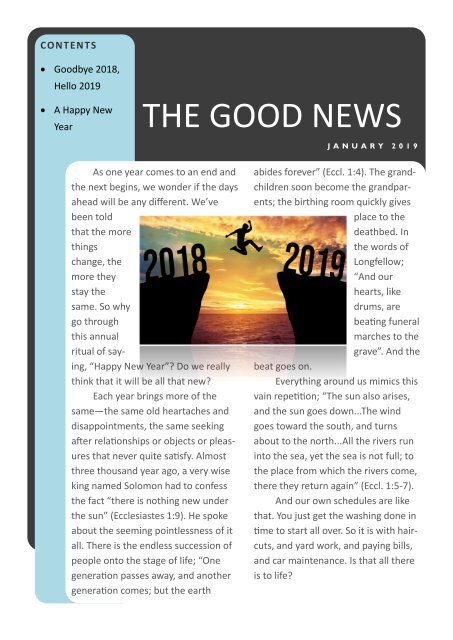 Goodenf News January 2019