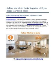 Italian Marble in India Supplier of Myra Beige Marble in India