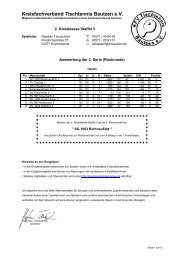 Auswertung der 1 - Kreisfachverband Tischtennis Bautzen eV