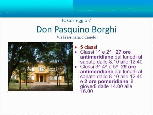 Presentazione scuola primaria