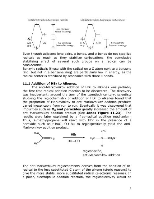 Chapter 11. Free Radical Reactions - Chemistry