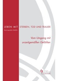 leben mit sterben, tod und trauer - Die Hamburger Gesundheitshilfe